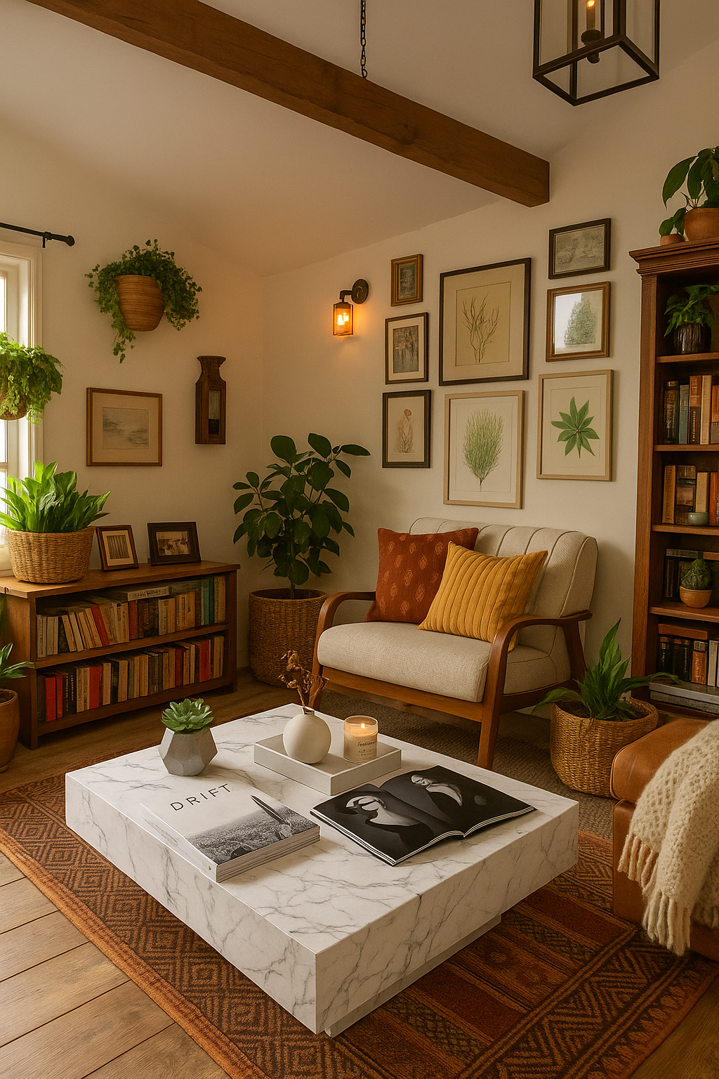 Monolithic White Marble Block Coffee Table