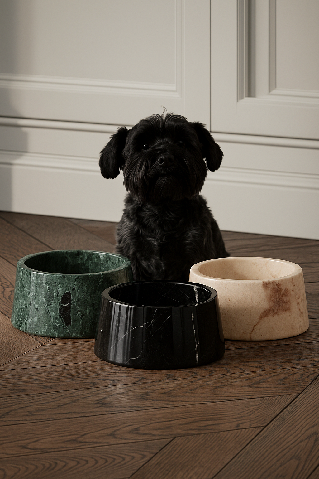 Marble Pet Bowls in Three Colors