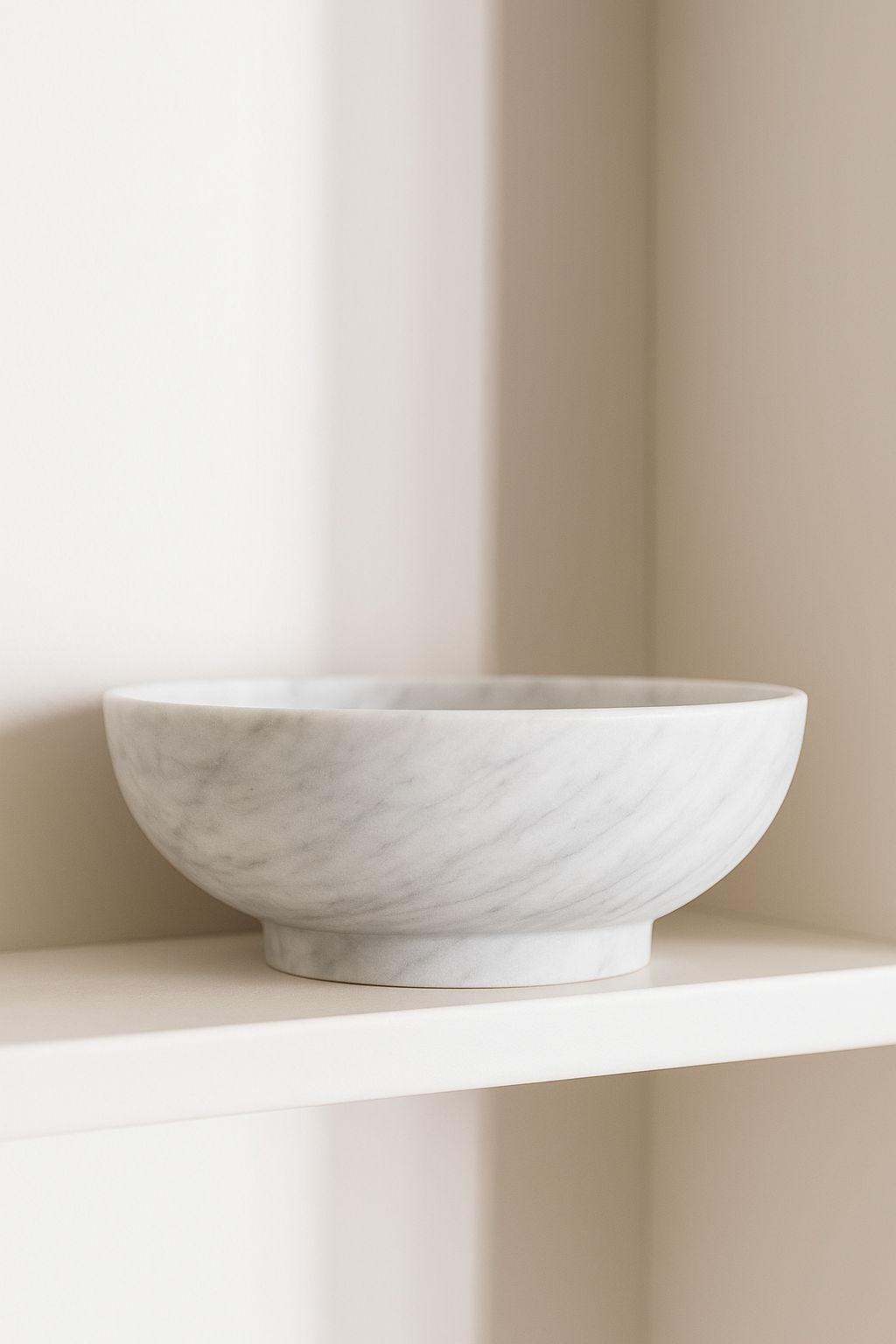 Classic Beige Marble Bowl